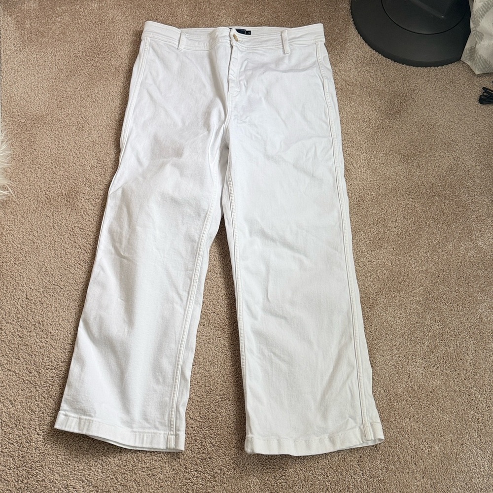 Vineyard Vines White High Waist Denim Mariner Jeans. Size 34